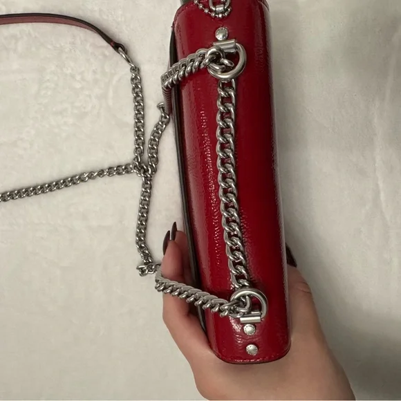 🌺Coach Mini Klare Crossbody Bag -Fire Red - Picture 13 of 13